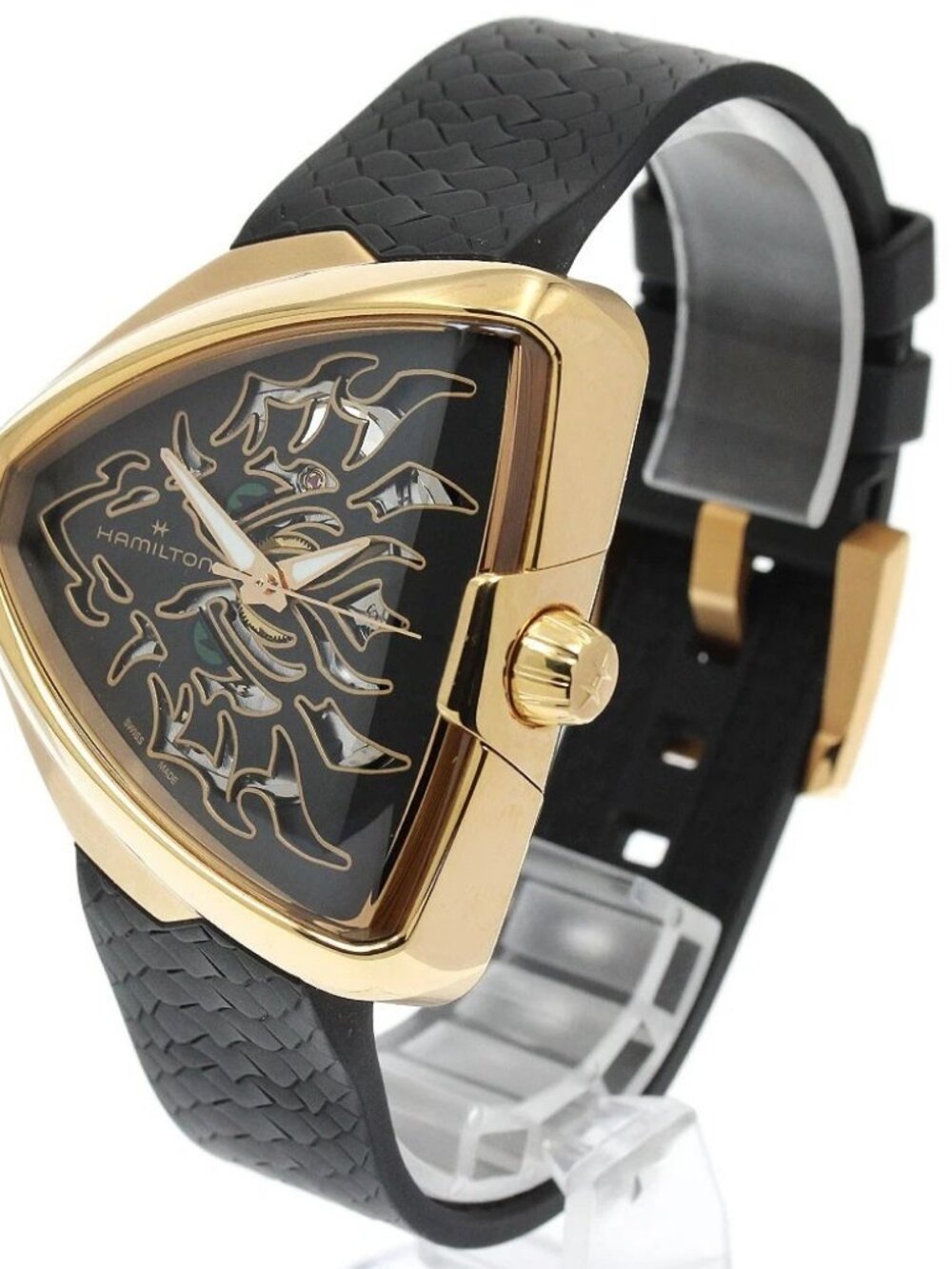HAMILTON ventura elvis 80 H245250 Black / skeleton Dial Auto Men's Watch_933740